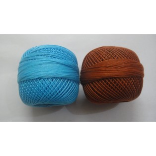 DARK & BEAUTIFUL - LOT SET of 10 - 100% Cotton Mercer Yarn Thread - Crochet Lace Knitting Embroidery (10 Balls - 200 Grams)